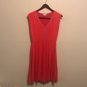 Sleeveless Boden Dress with Embroidery, Size 8